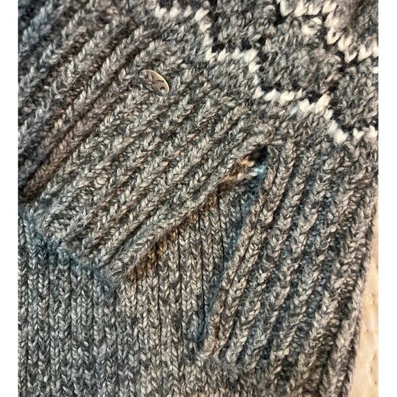American Eagle Outfitters Fair Isle Nordic Knit Sweater Size Medium Wool Blend - Picture 4 of 8